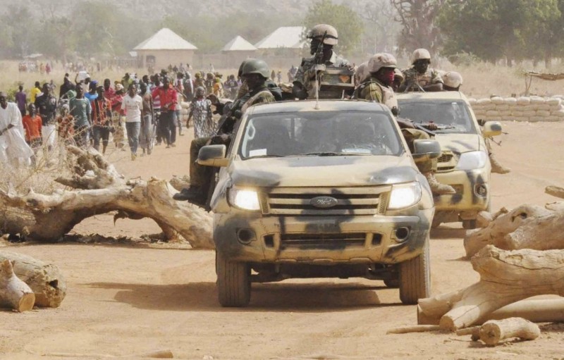 Nigerian Soldiers in Chibok 