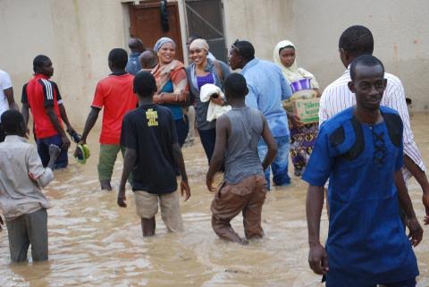 Kaduna, the flood displaced dozens of people. Photo: Mohammad Ibrahim/The AfricaPaper