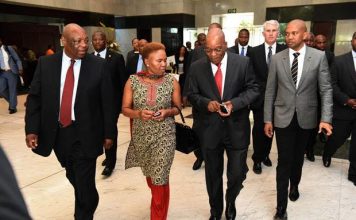 President Zuma and Minister Zulu at South African Chamber of Commerce & Industry annual convention, 23 Oct 2014. Photos courtesy of South African Government
