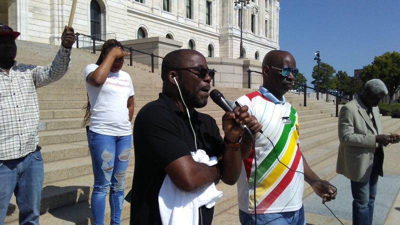 In Protest. Photo: The AfricaPaper/James K. Fasuekoi