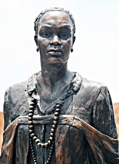 PHOTO: Statue of anti-apartheid activist Nokuthula Simelane, who was tortured and disappeared in 1983 by Security Police, in her home town of Bethal, South Africa. (South Africa House of Memory)
