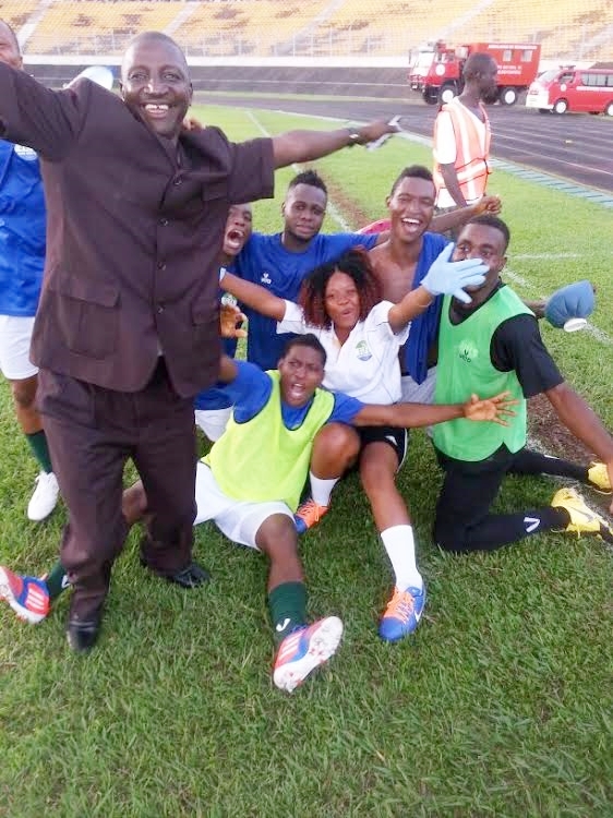 Jubilant Sierra Leonean  team. Photo - Abubakarr Bundu - The AfricaPaper