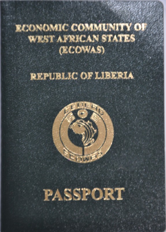 New Liberian biometric passport. Photo  James Fasuekoi
