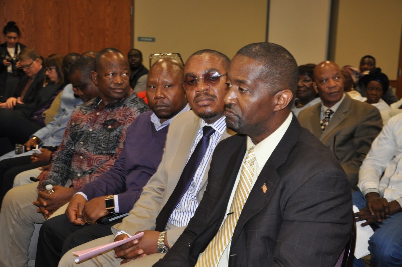 From right, Liberiaâ€™s acting consul general in Minnesota Hon. Jackson George. Photo: The AfricaPaper/Issa A. Mansaray
