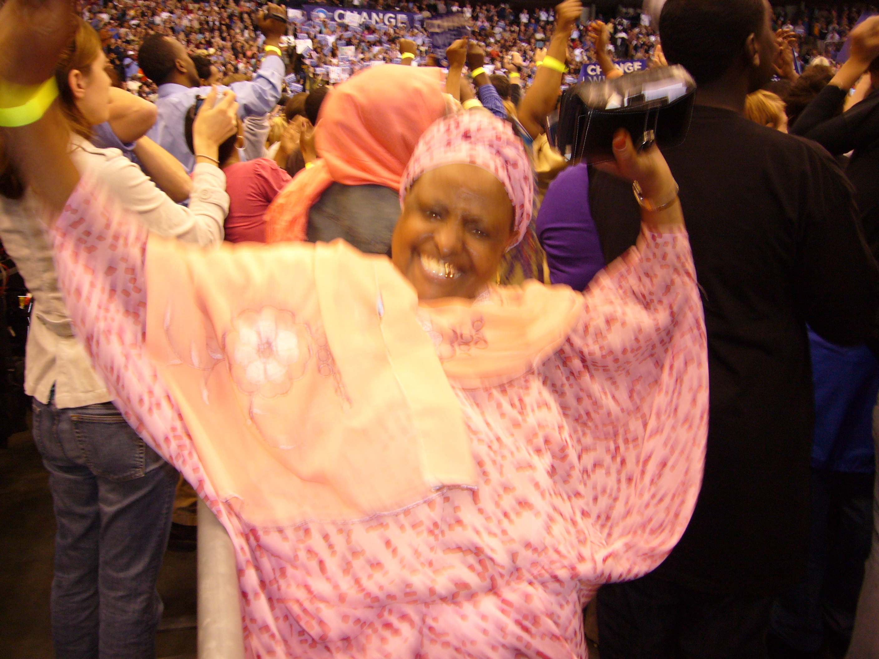 An Elder Somali supporting Obama in Minneapolis, 2008. Photo: (c) The AfricaPaper