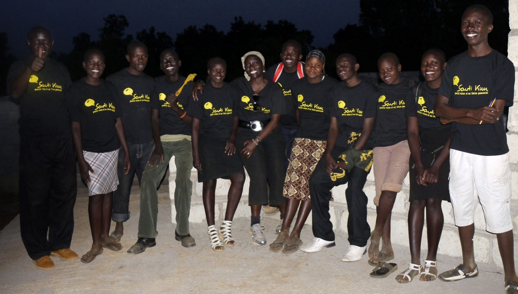 Dr. Auma Obama with some of Sauti Kuu Foundation beneficiaries. Photo: Henry Owino/The AfricaPaper