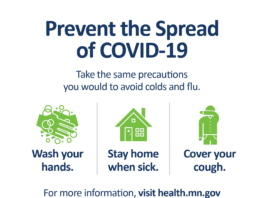 A poster with information about how to protect yourself from covid-1 9.