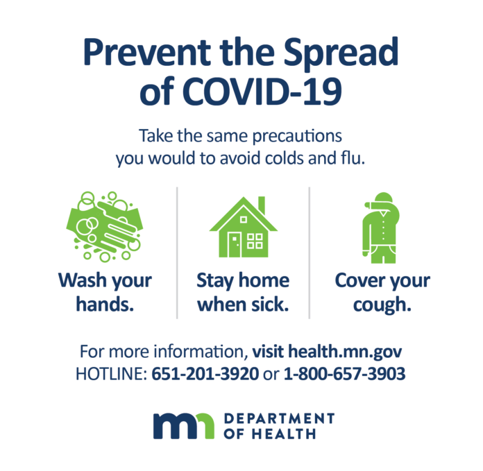 A poster with information about how to protect yourself from covid-1 9.